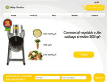 Tablet Screenshot of cabbage-shredders.com